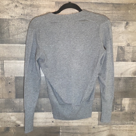 Class Gray Silk Cotton Cashmere Banana Republic Long Sleeve Sweater - Picture 4 of 6